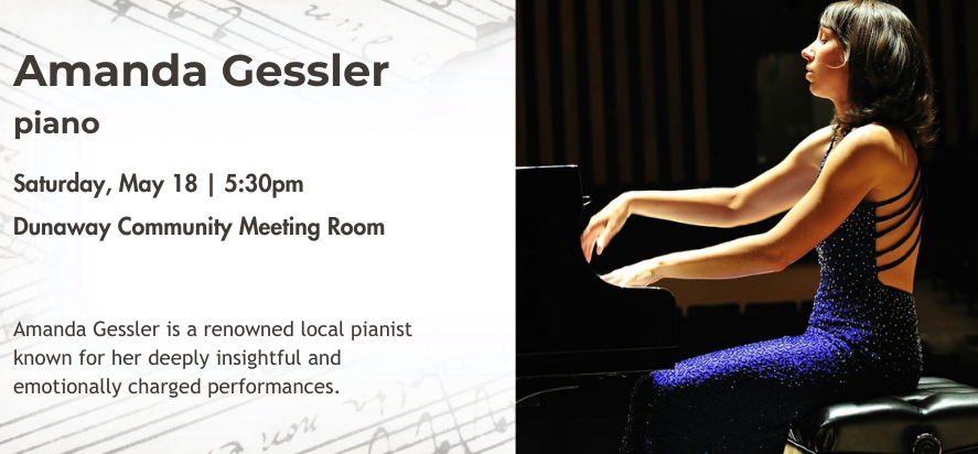 Amanda Gessler, piano - Library Concert Series